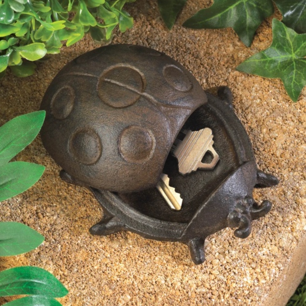 NIB Cast Iron Ladybug Key Hider / Paper weight
